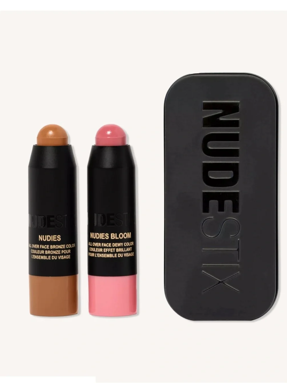 NUDESTIX Pink Blush & Nude Bronze Mini Stick Duo